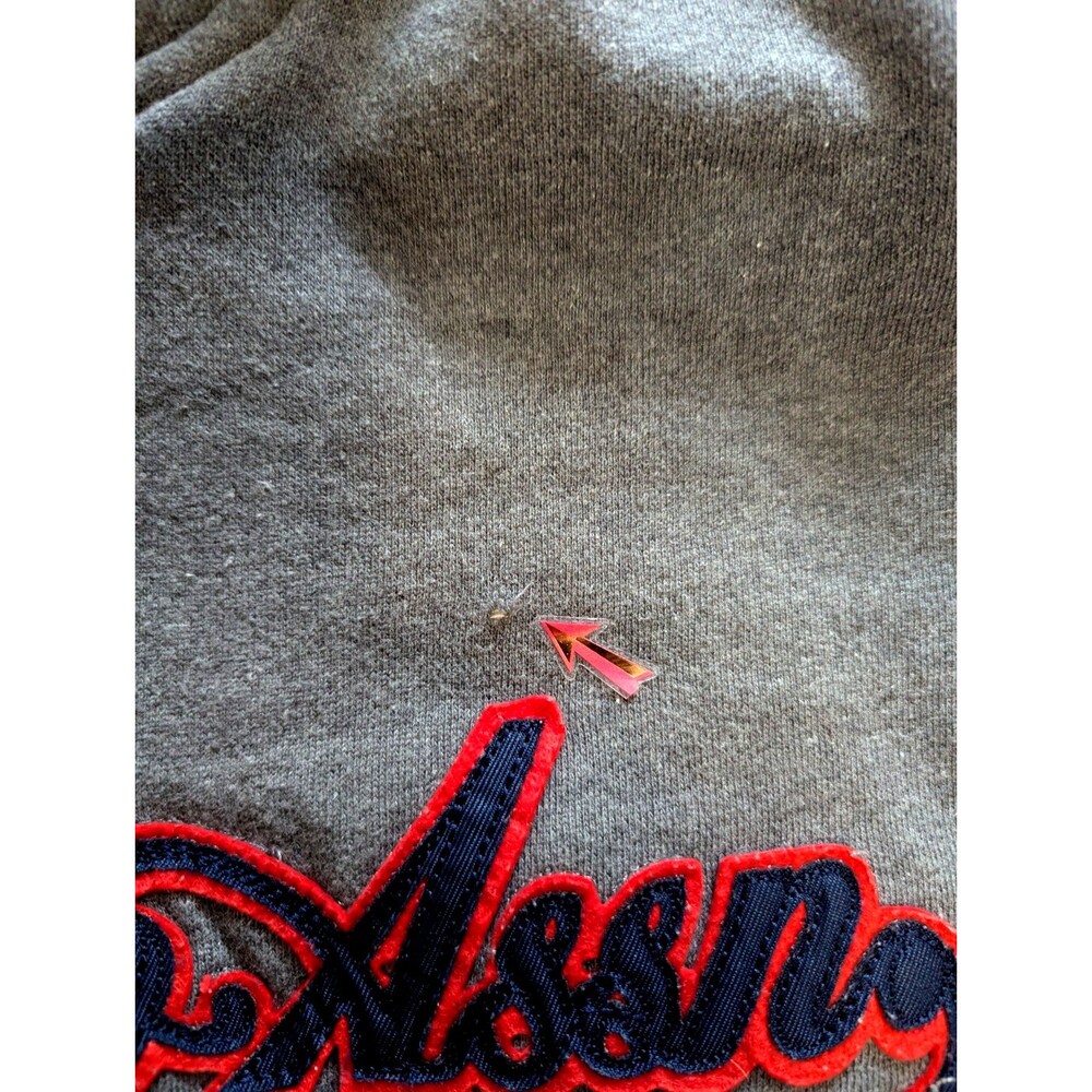 US Polo Assn Hoodie Full Zip Mens XL Gray/Black/Red Vintage Preowned - Picture 4 of 13